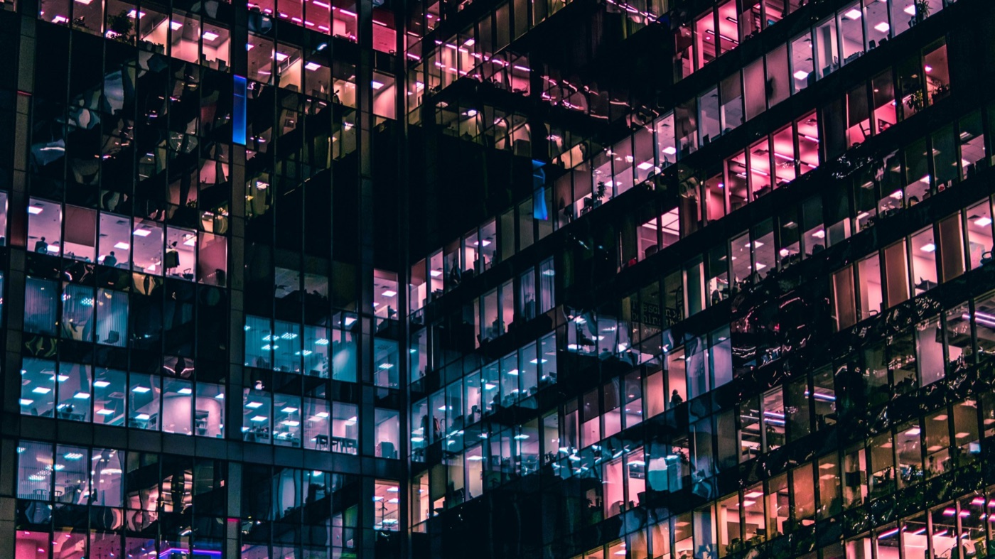 Contemporary corporate office building